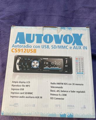Autoradio AUTOVOX CS912USB