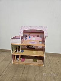 Casetta bambole di legno 