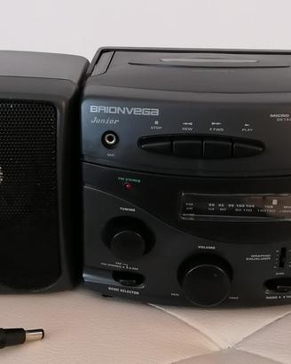 Radio musicassett brionvega junior bvjmc01 vintage