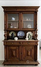 Vetrina piattaia credenza 800 Henri II Massello