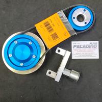 Kit pulegge anodizzato rapporto 2:1 500/126