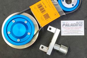 Kit pulegge anodizzato rapporto 2:1 500/126