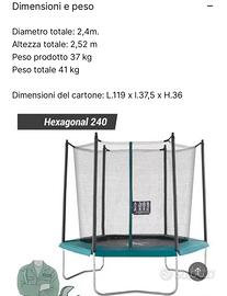 Trampolino Domyos Hexagonal 240