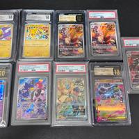 Lotto carte pokemon Gradate 10/9 PSA CGC