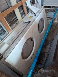 piano top bagno 169x65x3
