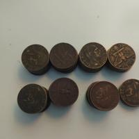 70 monete da 5 cent impero vittorio Emanuele.3