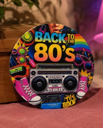 Targhetta decorativa in metallo disco music