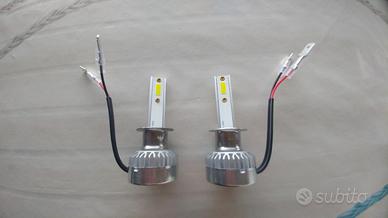 Coppia lampade H1 led 10.000 6000K bianco ghiaccio
