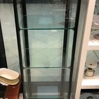 Vetrinetta H145cm in robusto metallo e cristallo