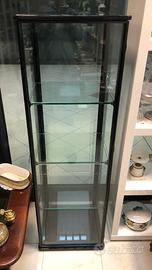 Vetrinetta H145cm in robusto metallo e cristallo