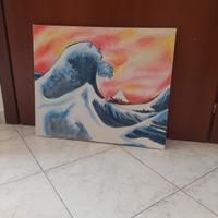 Dipinto su tela La grande onda