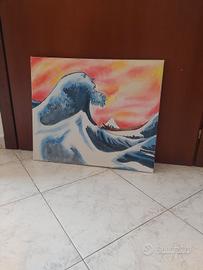Dipinto su tela La grande onda