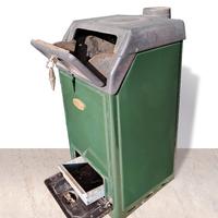 STUFA USATA vintage per legna lunga e carbone 9kW
