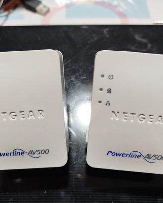 Powerline Netgear AV500 coppia adattatori rete Eth