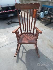 sedia a Dondolo anni 70