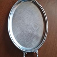 Vassoio in peltro vintage