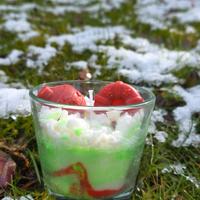 Candela natalizia 100% con prodotti naturali