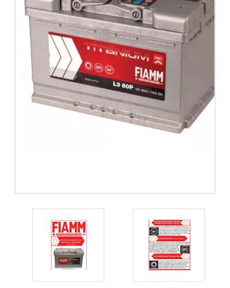 batteria auto FIAMM 80AH 