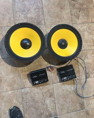 subwoofer + amplificatori