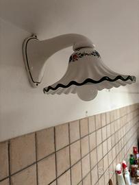 Lampada in ceramica stile veneziano