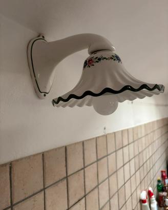 Lampada in ceramica stile veneziano