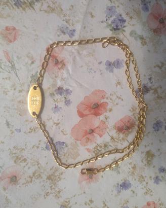 Balenciaga collana everyday in ottone placcato 