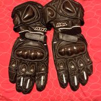 Guanti moto in pelle con protezioni