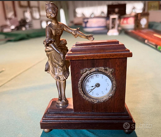 RARITA:OROLOGIOdaTAVOLOanticoFRANCESEc/FIGURAbronz