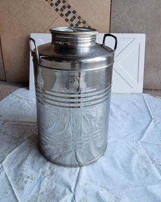 Bidone Fusto in acciaio Inox per Alimenti 50 Litri
