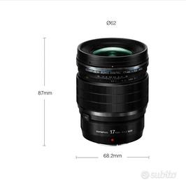 Obiettivo Olympus 17 mm Pro, f 1.2