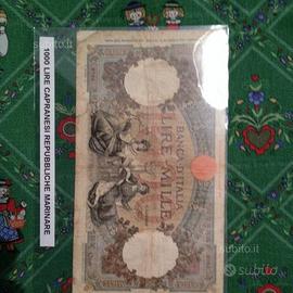 Banconota 1000 Lire Capranesi (Rep. Marinare)