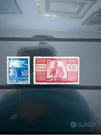 Francobolli 30 e 100 lire democratica certificato