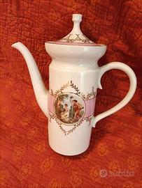 Caffettiera vintage porcellana tedesca GDR
