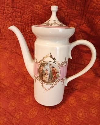 Caffettiera vintage porcellana tedesca GDR