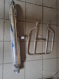 Scarico e portapacchi Moto Guzzi Lodola 235 GT