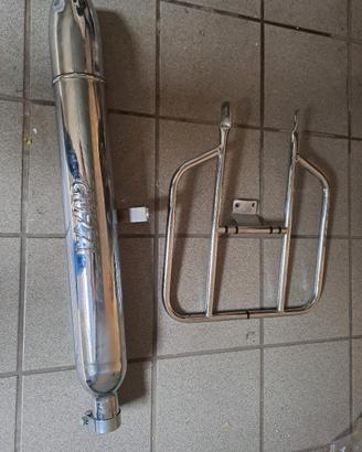 Scarico e portapacchi Moto Guzzi Lodola 235 GT