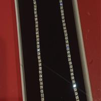 Collana tennis argento 