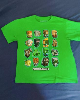 Maglietta Mojang Studio Minecraft taglia M bambino