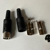 Connettore spinotto plug maschio  DIN a 8 poli 2pz