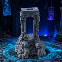 Decorazione con portale in rovina per acquario