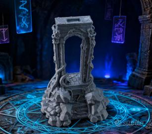 Decorazione con portale in rovina per acquario