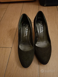 Décolleté nero scamosciato