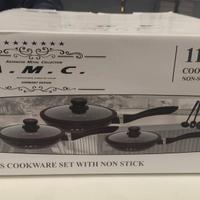 Batteria pentole in pietra lavica 11Pcs 