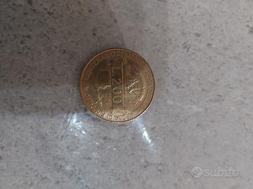 moneta 200 lire guardia di finanza