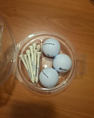Palline da golf e tee
