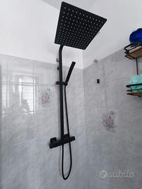 Colonna doccia termostatica Victoria nero opaco