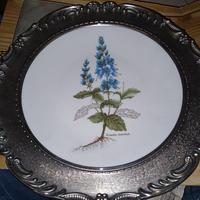 piatto ceramica e peltro, bavaria