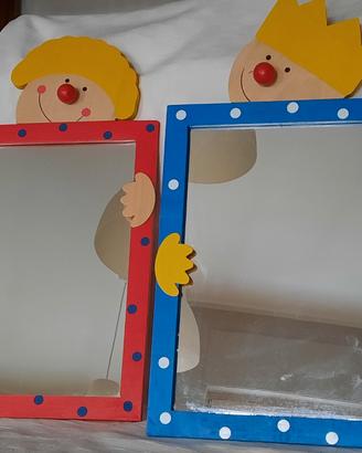 Specchi in legno x cameretta