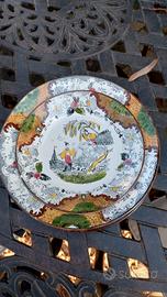 Servizio antico piatti Decoro SIAM Mondovì Italia