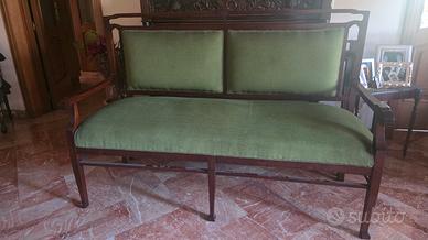  poltroncina in velluto primi 900 liberty